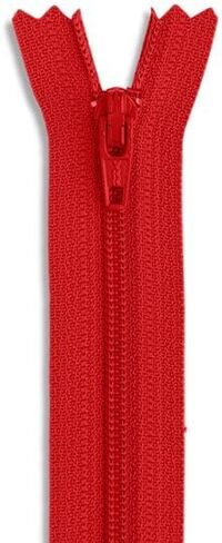 Nylon Coil Red Zipper 7 inch Zip 7" for Sewing Craft #3 Red Non-Separating Zipper in Saudi Arabia