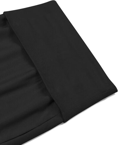 REORIA Women's Sexy Fold Over High Waisted Lounge Long Skirts Elegant Going Out Bodycon Maxi Skirts in Saudi Arabia