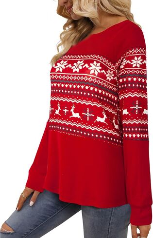 Womens Long Sleeve Buffalo Plaid Shirt Loose Fitting Patchwork Raglan Check Tops in Saudi Arabia