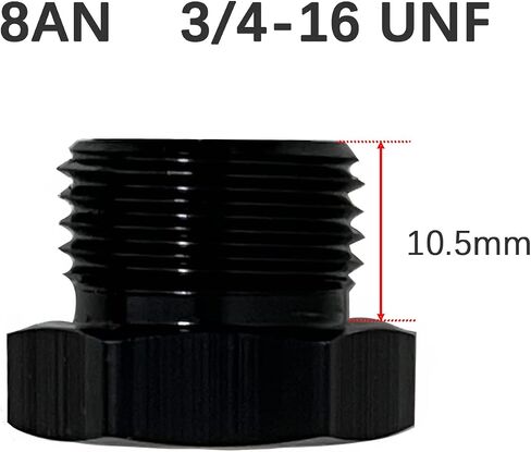 6AN Plug Block Off Cap ORB Port Plug Nut Aluminum Fitting Adapter Hex Plugs with AN-06 O-Ring, 2PCS in Kuwait