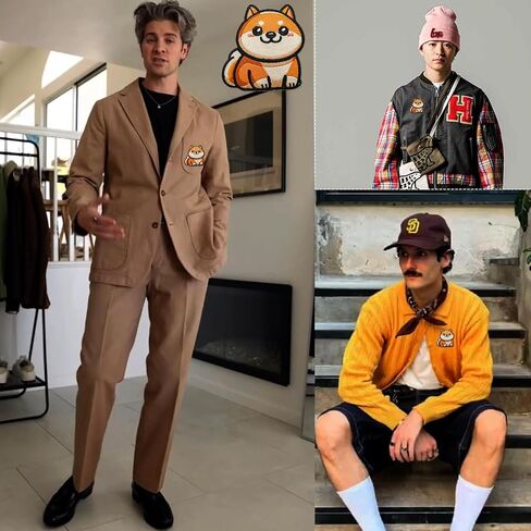 اكيتا الكلب التصحيح لأنماط الملابس مضحك التصحيح إصلاح يزين المطرزة للملابس خياطة على / الحديد على السترات حقائب الظهر قبعة محافظ، الملابس اللباس النسيج لملحقات DIY in Kuwait