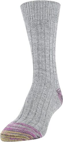 جوارب نسائية مضلعة بإصبع ذهبي، وردي فاقع، ملكي، يشم، مقاس الحذاء: 6-9 in Kuwait