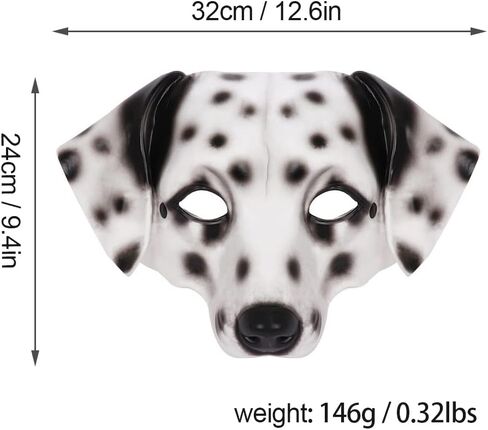 Halloween 3D Animal Half Face Mask Masquerade Party Cosplay Costume for Women and Men in Saudi Arabia