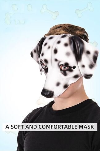 Halloween 3D Animal Half Face Mask Masquerade Party Cosplay Costume for Women and Men in Saudi Arabia
