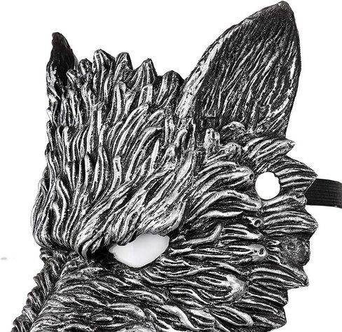 Halloween 3D Animal Half Face Mask Masquerade Party Cosplay Costume for Women and Men in Saudi Arabia