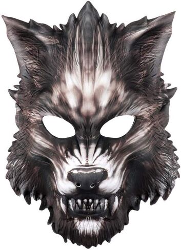 Halloween 3D Animal Half Face Mask Masquerade Party Cosplay Costume for Women and Men in Saudi Arabia