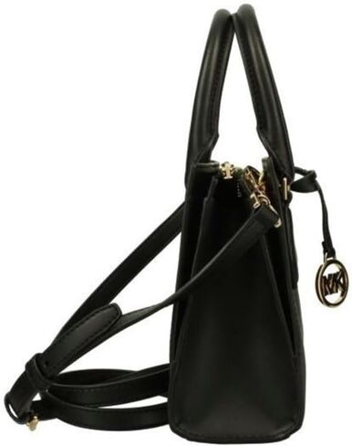 Michael Michael Kors Sheila Small Faux Saffiano Leather Satchel Black in Kuwait