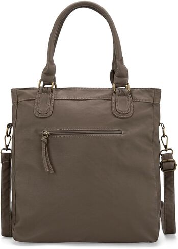 Wrangler Tote Bag for Women Soft Washed Leather Multi Pocket Shoulder Purses in Saudi Arabia