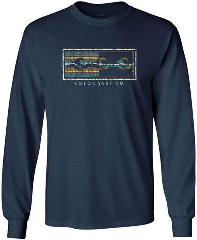 Koloa Surf Mens Graphic Long Sleeve Cotton T-Shirt in Regular,Big and Tall in Kuwait