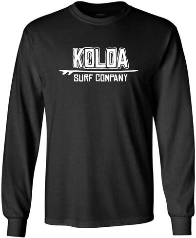 Koloa Surf Mens Graphic Long Sleeve Cotton T-Shirt in Regular,Big and Tall in Kuwait