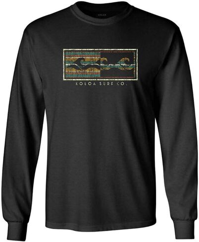 Koloa Surf Mens Graphic Long Sleeve Cotton T-Shirt in Regular,Big and Tall in Kuwait