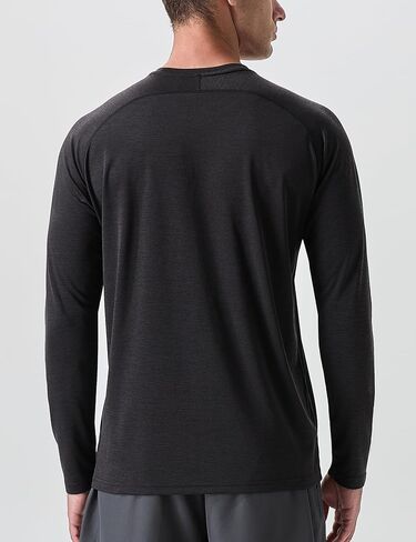 Men's Active Casual Long Sleeve Shirts Lightweight Dry Fit Workout Running Athletic Comfortable T-Shirts in Saudi Arabia