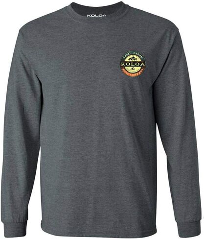 Koloa Surf Mens Graphic Long Sleeve Cotton T-Shirt in Regular,Big and Tall in Kuwait
