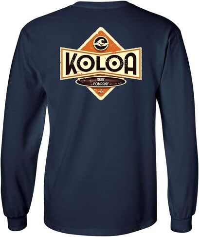 Koloa Surf Mens Graphic Long Sleeve Cotton T-Shirt in Regular,Big and Tall in Kuwait