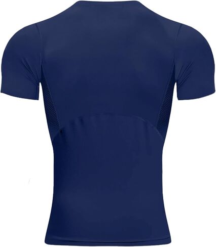 تي شيرت Youper Elite الرجالي المضغوط بأكمام قصيرة، ملابس رياضية لكرة القدم والتمارين واللياقة البدنية in Kuwait
