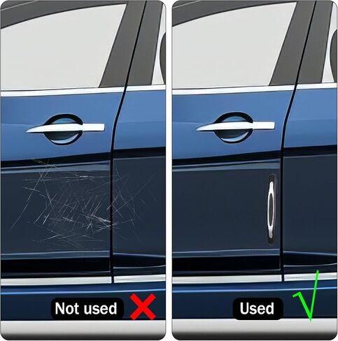 Qianyu 4 Pcs Car Door Edge Guards Anti-Collision Vehicle Side Door Protector Self Adhesive Anti-Scratch Strip Automotive Body Protector Universal Guard Accessories for Cars Trucks SUVs in Saudi Arabia