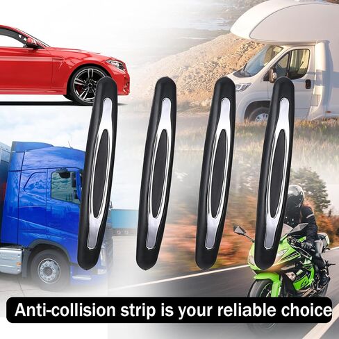 Qianyu 4 Pcs Car Door Edge Guards Anti-Collision Vehicle Side Door Protector Self Adhesive Anti-Scratch Strip Automotive Body Protector Universal Guard Accessories for Cars Trucks SUVs in Saudi Arabia