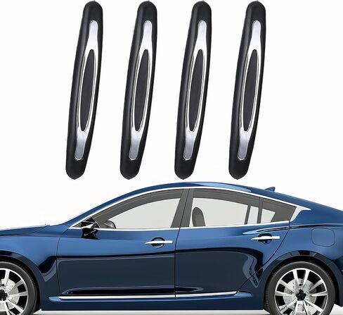 Qianyu 4 Pcs Car Door Edge Guards Anti-Collision Vehicle Side Door Protector Self Adhesive Anti-Scratch Strip Automotive Body Protector Universal Guard Accessories for Cars Trucks SUVs in Saudi Arabia