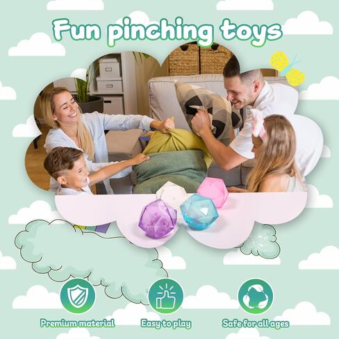 1pcs Stress Cube Masonry Ice Squishy Stress Balls-Diamond Sugar Balls Slow Rise-Sensory Fidget Toy for Your Best Mellow and Chill - Hand Exercise Balls Relief- Age 3 to Adult in Saudi Arabia