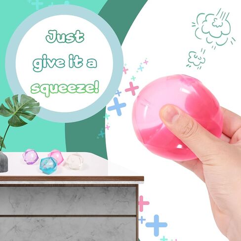 1pcs Stress Cube Masonry Ice Squishy Stress Balls-Diamond Sugar Balls Slow Rise-Sensory Fidget Toy for Your Best Mellow and Chill - Hand Exercise Balls Relief- Age 3 to Adult in Saudi Arabia