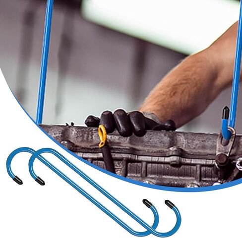 4 قطع خطاف أسطواني لفرامل السيارة، 7.75 بوصة × 1.81 بوصة من الصلب على شكل حرف S، خطاف صيانة فرجار نظام الفرامل في كلا الطرفين، ملحقات استبدال التعديل، مناسبة للسيارات (أزرق) in Saudi Arabia