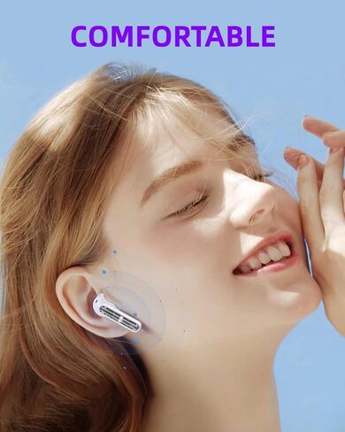 Wireless Earbuds P1 PRO with Translucent Style, Bluetooth Headphones with Clear Call Mics, IPX7 Waterproof Ear Buds Deep Bass, 30H Compatible for Phone Android TV Laptop in Saudi Arabia