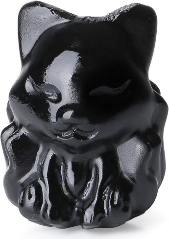 QINJIEJIE 2" Clear Quartz Fox Figurine Natural White Crystals Healing Stone Hand Carved Polished Fox Decor Gemstone Statue Office Room Home Desk Cute Decoration Collectible Gifts for Women in Kuwait