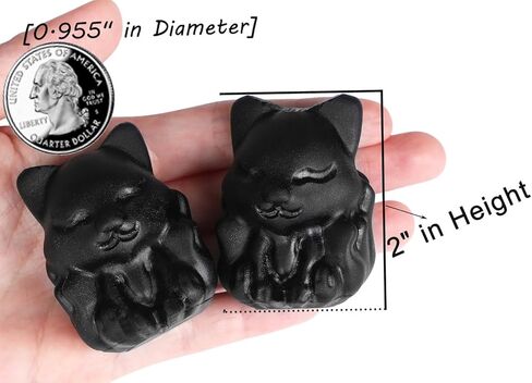 QINJIEJIE 2" Clear Quartz Fox Figurine Natural White Crystals Healing Stone Hand Carved Polished Fox Decor Gemstone Statue Office Room Home Desk Cute Decoration Collectible Gifts for Women in Kuwait