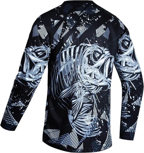 JPOJPO Mens Fishing Shirt Long Sleeve, Fishing Jerseys Fish Tshirts - Breathable, Cooling, Light-Weight in Saudi Arabia