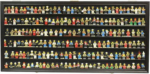 قطارات HO، N Scale، عجلات 1:64، سيارات لعبة، حامل عرض شخصيات صغيرة، صندوق ظلال حائط لخزانة الحائط مع حماية من الأشعة فوق البنفسجية - قابل للقفل HOT-HW05 (لمسة نهائية من الماهوجني) in Kuwait
