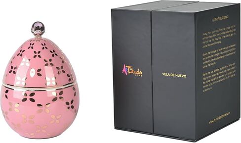 Easter Egg Candle| Egg-Shaped Scented Candle | Housewarming Decorative Gift | Soy Wax | 14 Cm | Blackcurrant-Patchouli-Oud | Gift for Anniversary, Graduation, Christmas, Birthday in Saudi Arabia