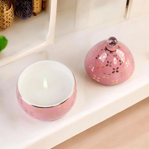 Easter Egg Candle| Egg-Shaped Scented Candle | Housewarming Decorative Gift | Soy Wax | 14 Cm | Blackcurrant-Patchouli-Oud | Gift for Anniversary, Graduation, Christmas, Birthday in Saudi Arabia