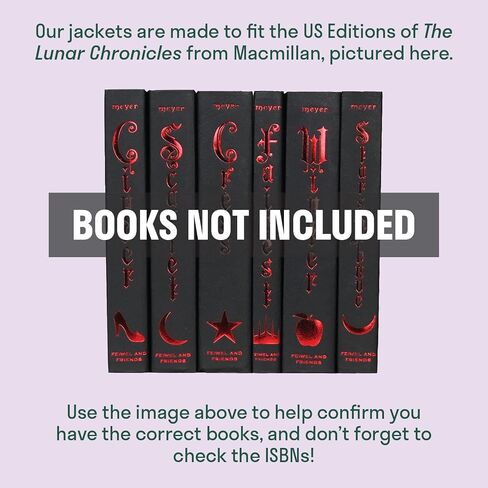 أغلفة كتب Juniper Books Collectible Lunar Chronicles المتوافقة مع أغلفة MacMillan الصلبة | الكتب غير متضمنة in Saudi Arabia