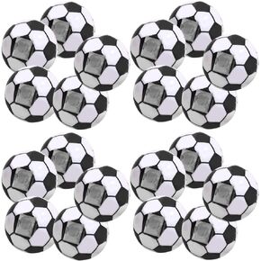 KALLORY 20pcs Pencil Sharpeners Soccer Pencil Sharpeners Portable Mini Sports Ball Pencil Sharpener Handheld Manual Single Holes Pencil Sharpeners for School Students