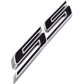 5.5" Large SS Pre-Adhesive Emblem Badge Plate Decal for Chevrolet Camaro Impala Cobalt Holden Grille Bumper Fender Trunk Lid Hatch
