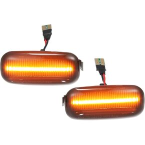 X AUTOHAUX 1 Pair Side Wing Mirror Turn Signal Light for Audi A3 S3 8P 2004-2008 for Audi A4 RS4 2002-2005