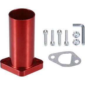 uxcell Intake Pipe Inlet Manifold for PWK24 Carburetor Engine Mini Bike Go Kart Universal Racing Intake Pipe, 1 Set, Black
