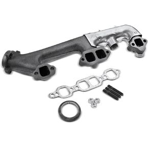 A-Premium Right Exhaust Manifold Kit W/Gasket & Studs & Nuts & Heat Shield [8Cyl 5.0 5.7L] Compatible with Chevrolet Blazer R10 R20 R30 V10 V20 & GMC Jimmy R1500 R2500 V1500 V2500 Suburban R3500 V3500