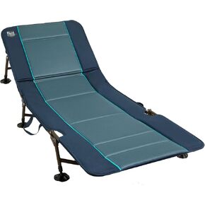 TIMBER RIDGE Folding Camping Cot, Heavy Duty Cot with Comfortable Pad, Portable Travel Camp Cots for Home or Outdoor, Supports 300 LBS, Green