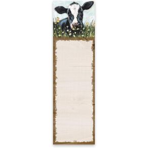 Primitives by Kathy, 105436, Cow List Notepad with Magnetic Backing, Easter, 9.50-inch Height