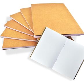 6 Pack Small Notepads, Mini Journal Pocket Notebooks,Unlined Notebooks,Blank notebook, 6" x 4" spiral notebooks 28 sheets(56 Pages)