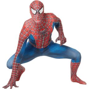 Superhero Halloween Suit Cosplay Costume Rival Detached Mask Adult Bodysuit