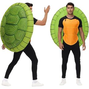 Tanganan Inflatable Turtle Costume for Adult, Halloween Cool Turtle Costumes Suit Women Men Blow up Costumes Funny Fancy Dress Party Costumes