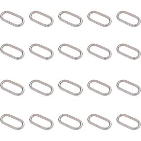 20 Pcs Open Jump Rings, 30mm x 7mm Metal Oval Linking Rings for Jewelry Making Bags Purses Keychains in Saudi Arabia