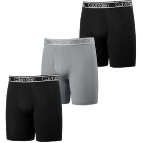 Calvin Klein Men's Boxer Brief, 3-pack (US, Alpha, Large, Regular, Regular, BLACK/BLACK/GRAY)