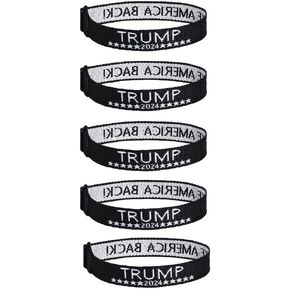 5 pcs Trump Bracelet for Men Women Trump Take America Back Bracelet Vote 2024 Motivational Inspirational Woven Wristbands