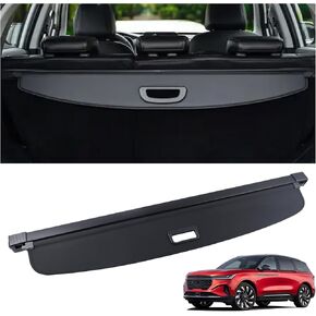 Cargo Cover Fit for 2019-2022 Lincoln Nautilus 2016-2018 Lincoln MKX Rear Storage Waterproof Retractable Rear Trunk Security Cover Shielding Shade Black