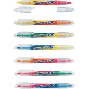 Pilot Spotliter VW Dual Tip Highlighter Pens 14 Colors 7 Packs With Original Stylus Ballpoint Touch Pen