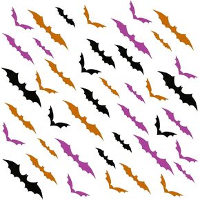 CANIPHA 200Pcs Mini Spiders Bats Halloween Decorations, Include Plastic Bats and Fake Spiders, Creepy Scary Prank Toys Fake Bats Spider Hallowmas Prank Props Supplies for Kid Gift Joke Toy Home Decor