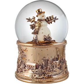 100MM Revolving Snowman Blowing Snow Globe by The San Francisco Music Box